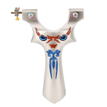 Little Monster Generation 4 Blue Devil Stainless Steel Slingshot with Fiber Optic Sight